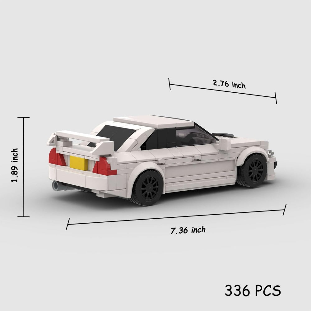 336PCS White Sports Car Toy Building Set,Speed Champion Building Blocks,DIY Vehicles For Adults,Teens And Kids