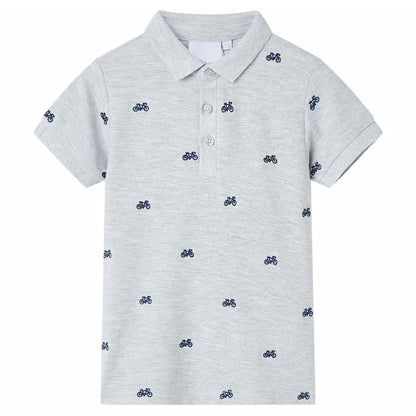 Children's polo shirt navy blue 116 Children's polo shirt melange 104 Children's polo shirt melange