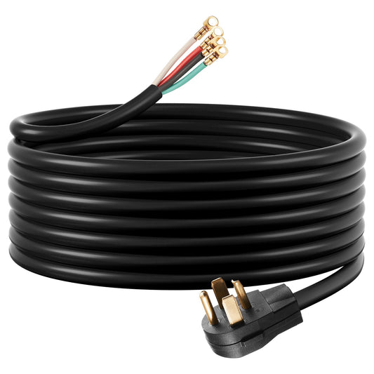 10 Ft Dryer Power Cord 4-Prong NEMA 14-30P Dryer Cord W/ Eyelet Connectors