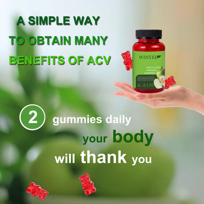 Apple Cider Vinegar Gummies Formulated To Support Normal Energy Levels  Gut Health - Supports Digestion, Detox  Cleansing - ACV Gummies WVIT B12 Dietary Edible Fitness