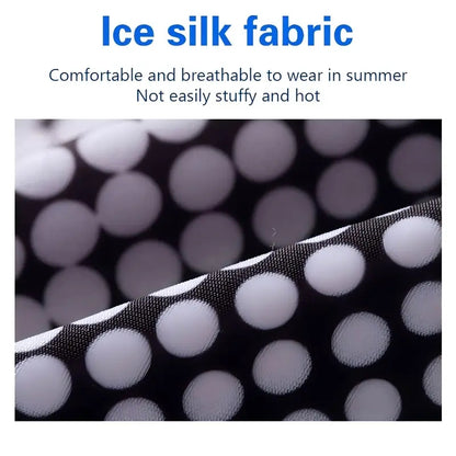 UV Resistant Ice Silk Cooling Set - 1 Pair Arm Sleeves 1 Face Mask Scarf,  Sun Protection For Running, Cycling, Outdoor Sports