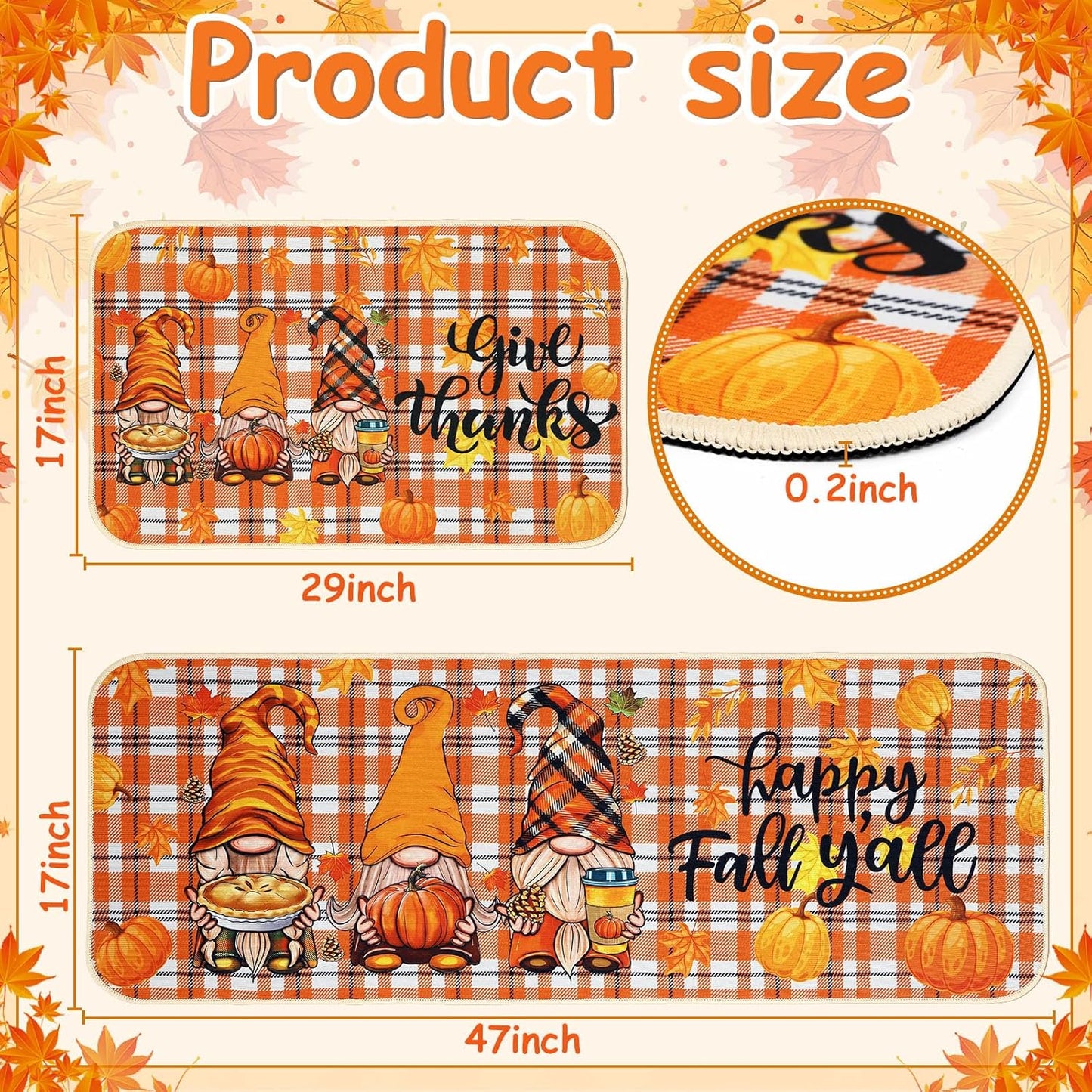 TM-2 Fall Kitchen Mats