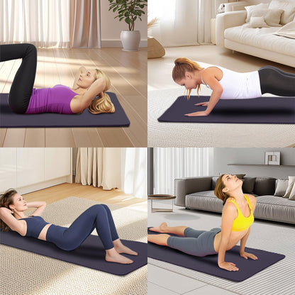 Yoga Mat, Exercise Yoga Mat With Non-Slip Design, Professional TPE Exericise Mat, 72  X 24  Multi-Purpose Workout Mat For Women, Pilates Fitness And Floor Exercises