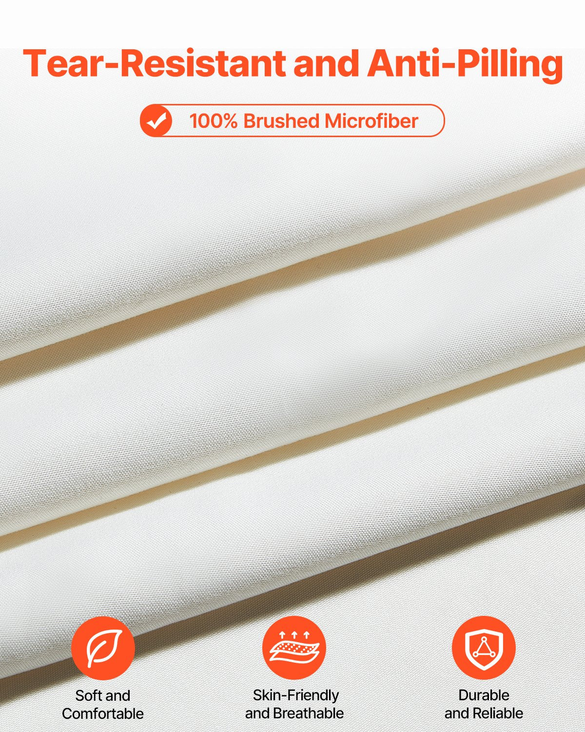 4-Piece Bed Sheet Set - King Size, 100% Brushed Microfiber Bedding Set With 2 Pillowcases, 1 Flat Sheet & 1 Fitted Sheet, Breathable & Wrinkle-Resistant Luxury Bed Sheets For Hotels, Bedrooms