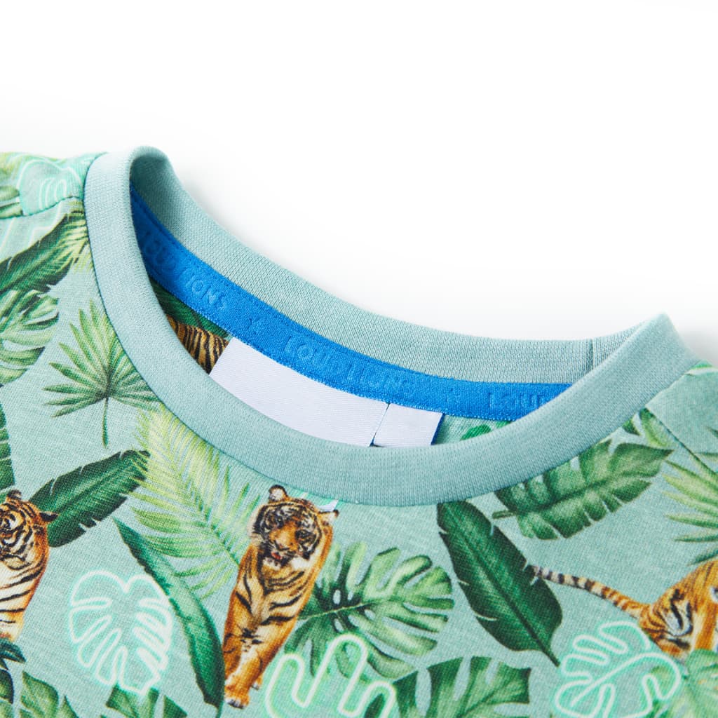 Children's T-shirt Light Green Melange 104 Children's T-shirt Light Green Melange 116