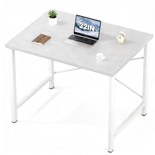 Computer Desk For Home Office, Modern Study Work Table Simple Style For Bedroom, Writing Desks With X-Shaped Reinforcement