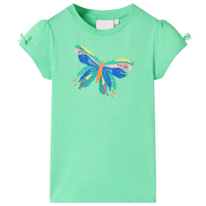 Children's T-shirt, bright pink, size 104; Children's T-shirt, bright pink, size 116; Children's T-shirt, bright pink