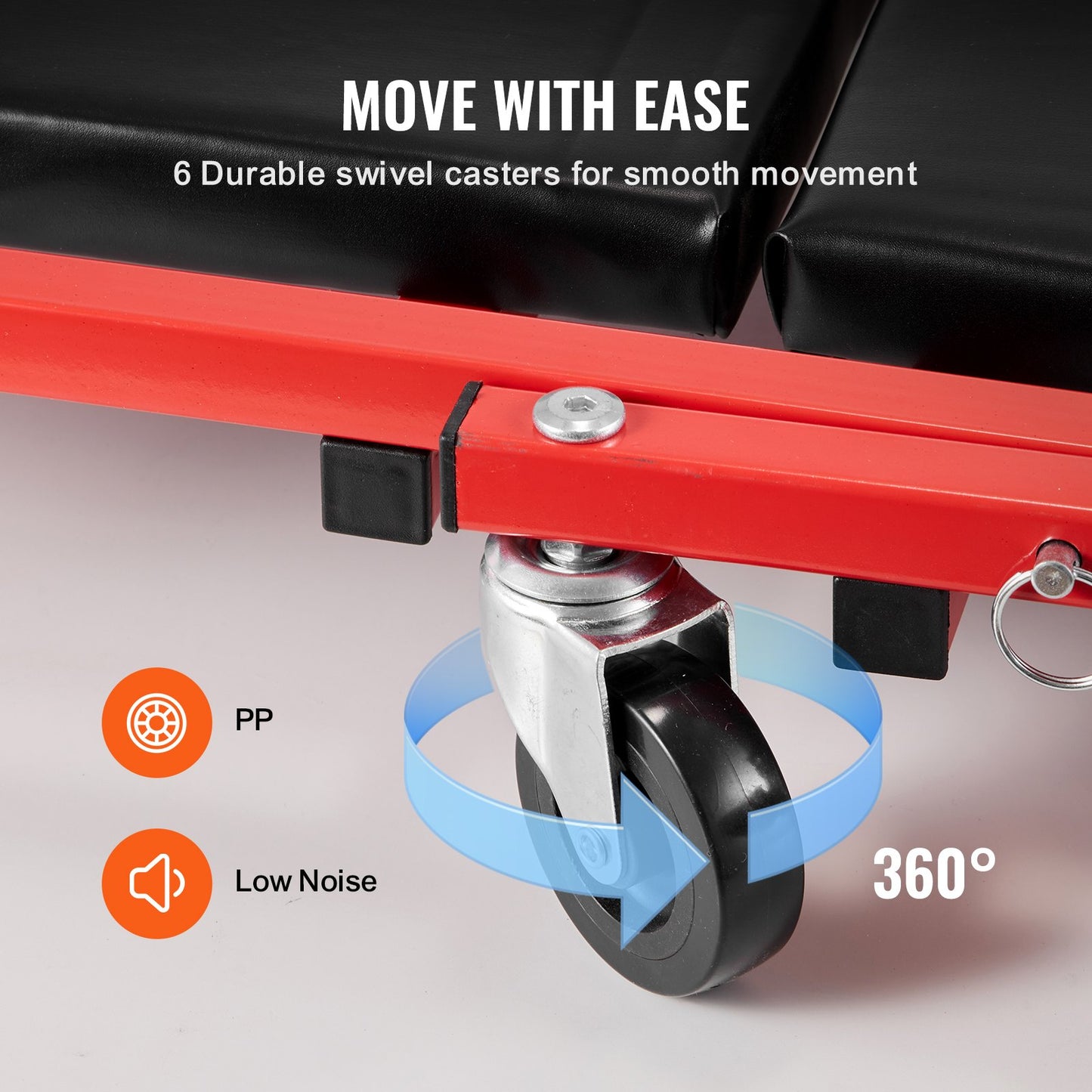 36 In Foldable Z Garage Creeper Mechanic Creeper Stool 300 Lbs Capacity