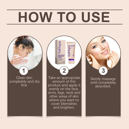Eelhope Concealer Light Cover Natural, Refreshing And Moisturizing Delicate Nude Makeup Lazy Face Cream