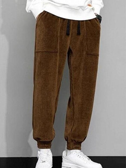 Casual Pants, Trendy And Fashionable Casual Pants, Men's Pants, Men's Pants, Long Pants, Straight Pants, Corduroy Casual Pants, Tight-fitting Casual Pants, Anti-wrinkle Casual Pants, 9-inch Pants, Men