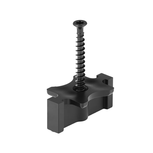 600PCS Hidden Deck Fasteners For Composite Decking Universal T Clips Black