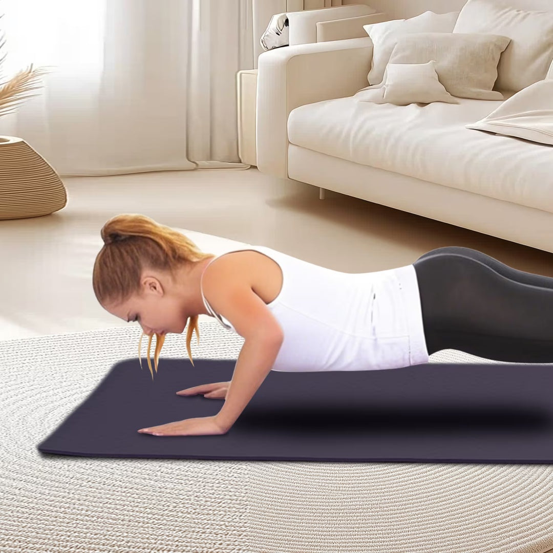 Yoga Mat, Exercise Yoga Mat With Non-Slip Design, Professional TPE Exericise Mat, 72  X 24  Multi-Purpose Workout Mat For Women, Pilates Fitness And Floor Exercises
