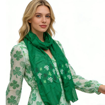 Olive Skinny Printed Scarf,vacation,daily Life,evening Party,Office Appropriate Subtlety For Women Men