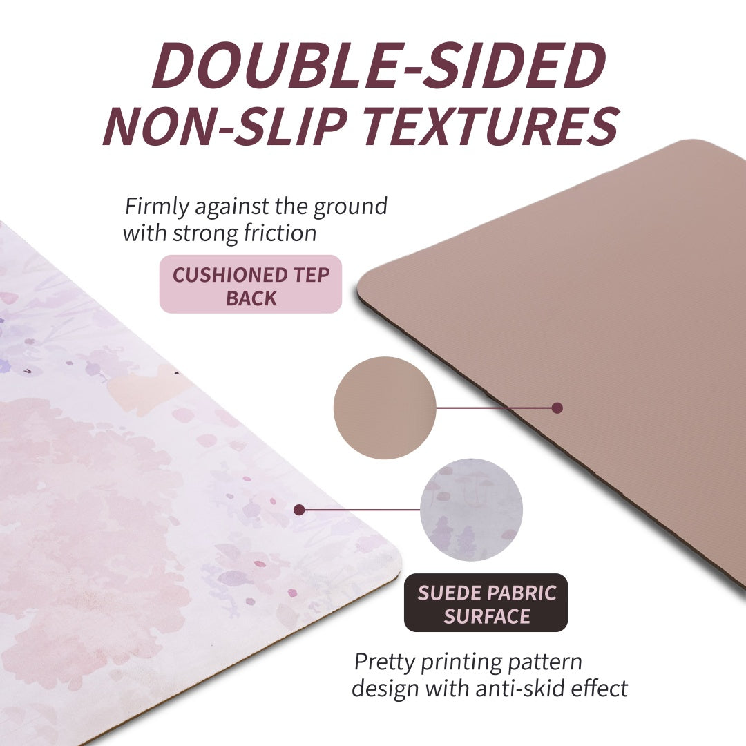 Yoga Mat, Exercise Yoga Mat Print With Non-Slip Design, Professional TPE Exericise Mat, 72  X 24  Multi-Purpose Workout Mat For Women, Pilates Fitness And Floor Exercises