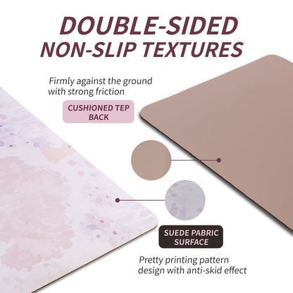 Yoga Mat, Exercise Yoga Mat Print With Non-Slip Design, Professional TPE Exericise Mat, 72  X 24  Multi-Purpose Workout Mat For Women, Pilates Fitness And Floor Exercises