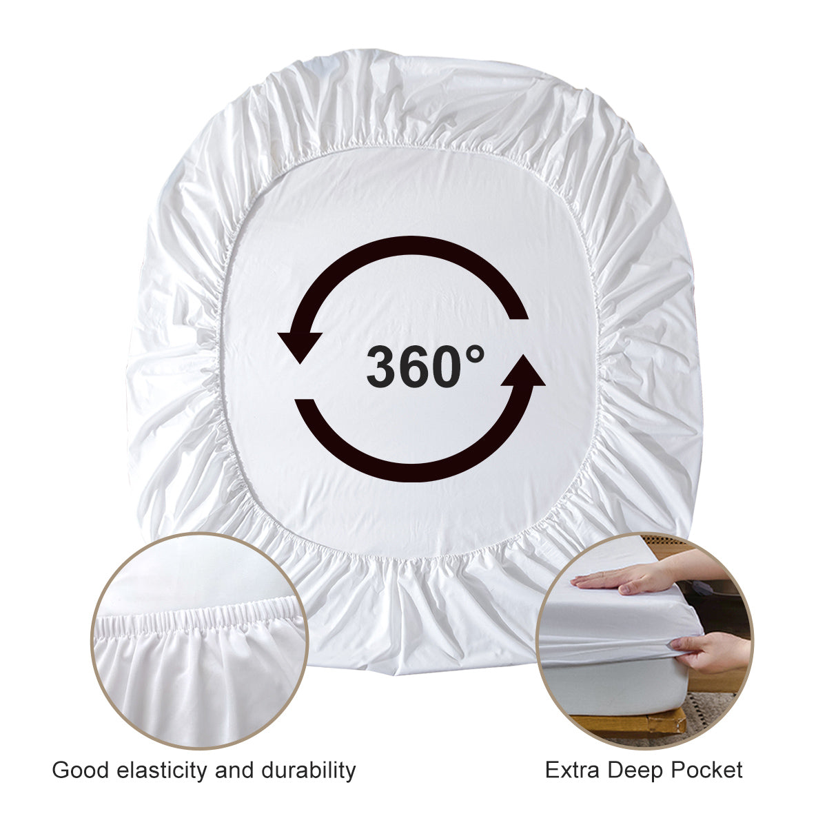 3pcs Tree Of Life Minimalist Comfort Series Bed Fitted Sheet And Two Pillowcases Bedding For All Seasons Use