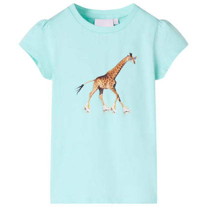 children's T-shirt light blue 104 children's T-shirt light blue 116 children's T-shirt light blue