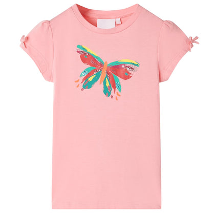 Children's T-shirt, bright pink, size 104; Children's T-shirt, bright pink, size 116; Children's T-shirt, bright pink