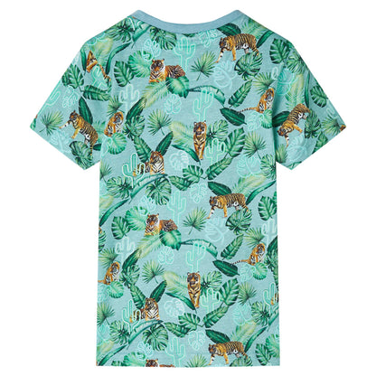 Children's T-shirt Light Green Melange 104 Children's T-shirt Light Green Melange 116