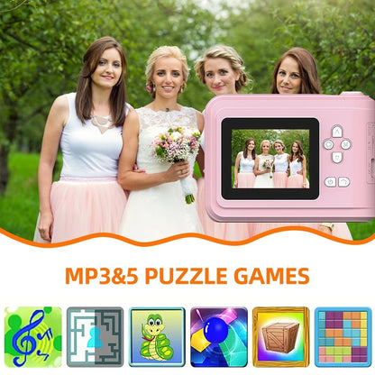 Children Digital Camera Instant Print Toys For Kids Thermal Print Camera HD 1080P Photo Printing Camera With 3 Rolls Print Paper