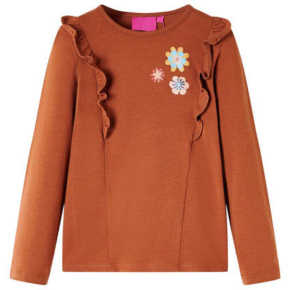 Children's long-sleeved shirt Cognac 104 Children's long-sleeved shirt Cognac 116 Children's long-sleeved shirt Cognac