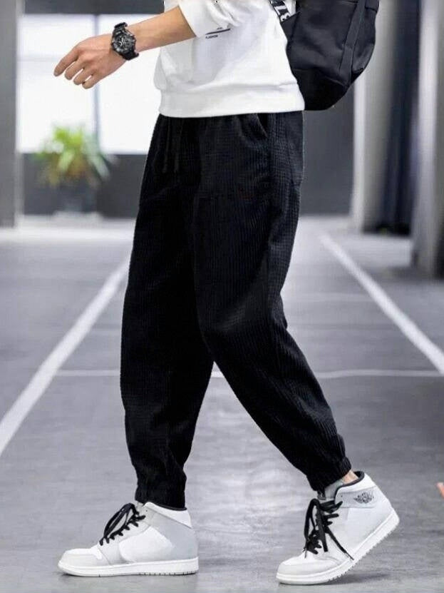 Casual Pants, Trendy And Fashionable Casual Pants, Men's Pants, Men's Pants, Long Pants, Straight Pants, Corduroy Casual Pants, Tight-fitting Casual Pants, Anti-wrinkle Casual Pants, 9-inch Pants, Men
