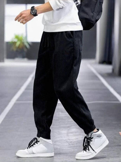 Casual Pants, Trendy And Fashionable Casual Pants, Men's Pants, Men's Pants, Long Pants, Straight Pants, Corduroy Casual Pants, Tight-fitting Casual Pants, Anti-wrinkle Casual Pants, 9-inch Pants, Men