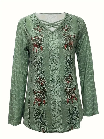 New Summer Short-sleeved Lace Heart Print T-shirt Women's Top