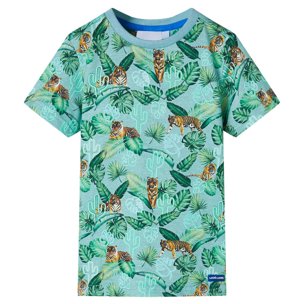 Children's T-shirt Light Green Melange 104 Children's T-shirt Light Green Melange 116
